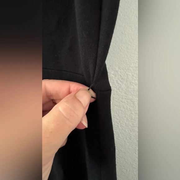 KATE SPADE Black Dress Bow Neck Cap Sleeves Knee Length Size 12 *No Belt - Picture 4 of 8